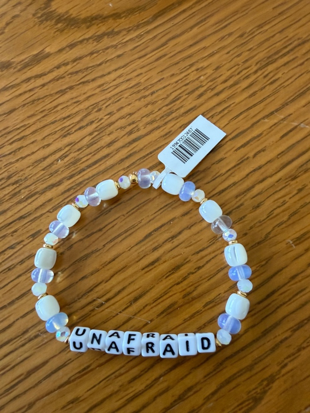 Little Words Project UNAFRAID bracelet -NWT